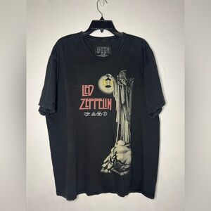 Led Zeppelin Band Tee Black Graphic T-Shirt